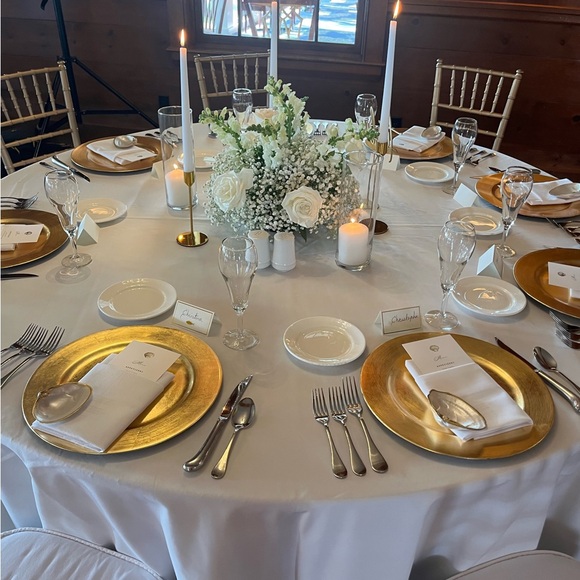 🌻6-Gorgeous pearl painted and gold trimmed shells - Picture 3 of 14